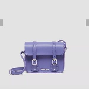Dr. Martens Genuine Leather Lavender Crossbody Bag NWOT